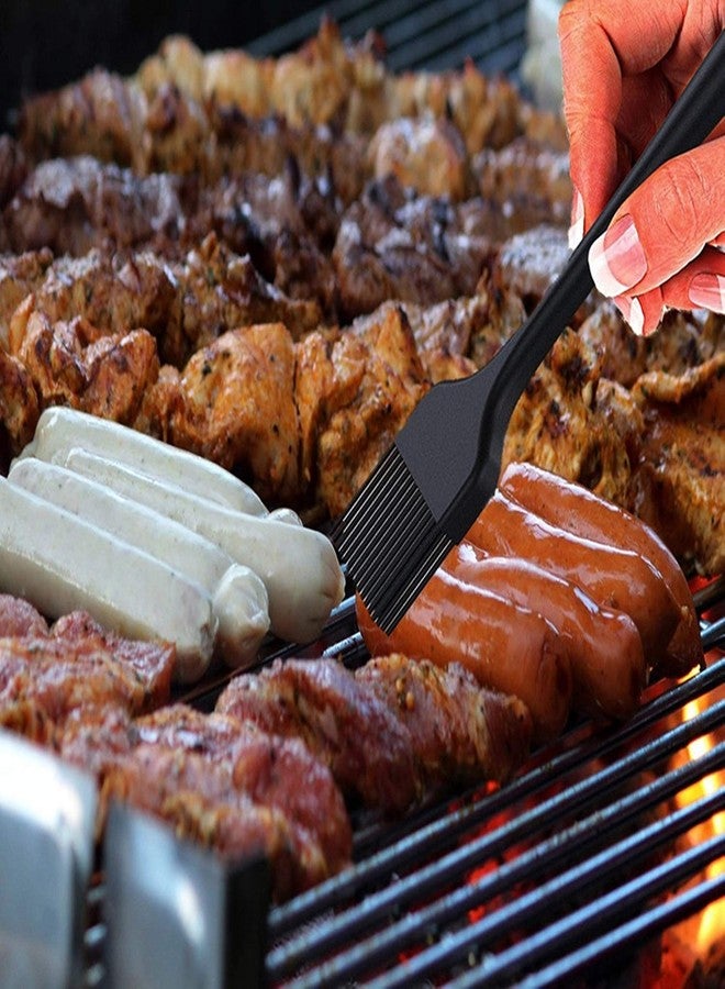 MOBDESK Silicone Spatula Sets of 6 Pcs Made of Food Grade Silicone One Piece Design Seamless Heat-Resistant Spatula Perfect for Spatula Cooking, Baking and Mixing (Black) - Image 3